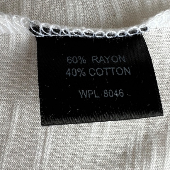 INC International Concepts White Ruffle Front Blouse With Rhinestone Buttons NWT - Picture 10 of 11